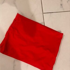 Vibrant red tube top